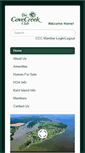 Mobile Screenshot of covecreekclub.com